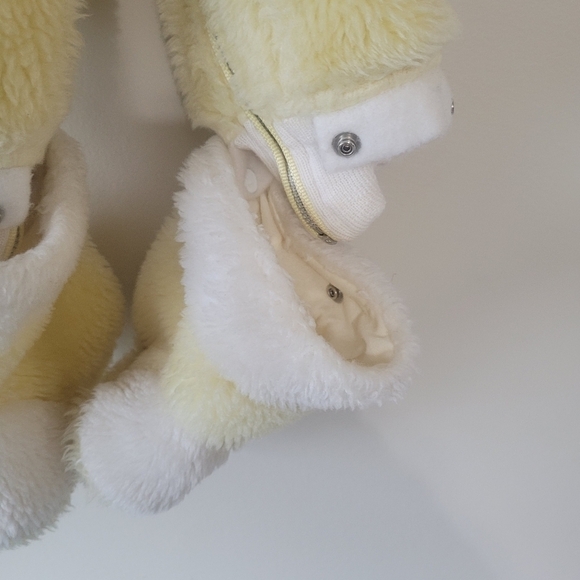 Vintage  Yellow and white baby bear snowsuit 18-24months made in Canada - Picture 8 of 16